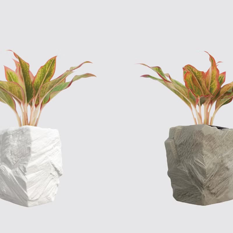 │ 方盆系列 │極光 - 陶瓷盆器 水耕植物 室內盆栽