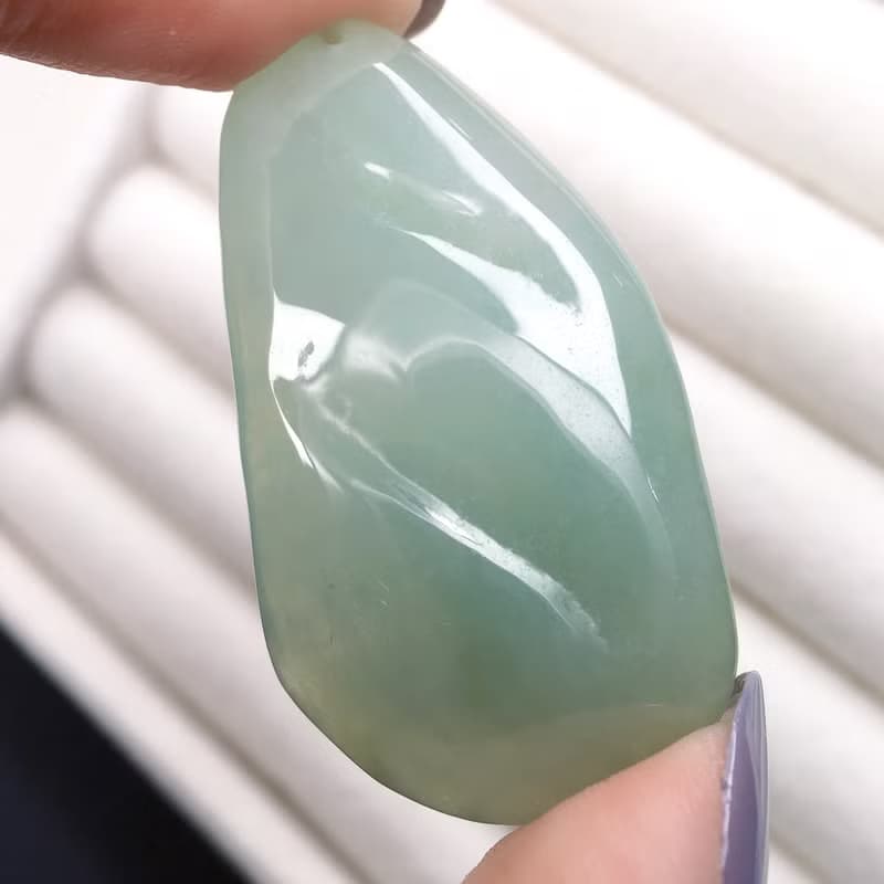 冰種翡翠山水牌 | 天然緬甸A貨翡翠 | 送禮