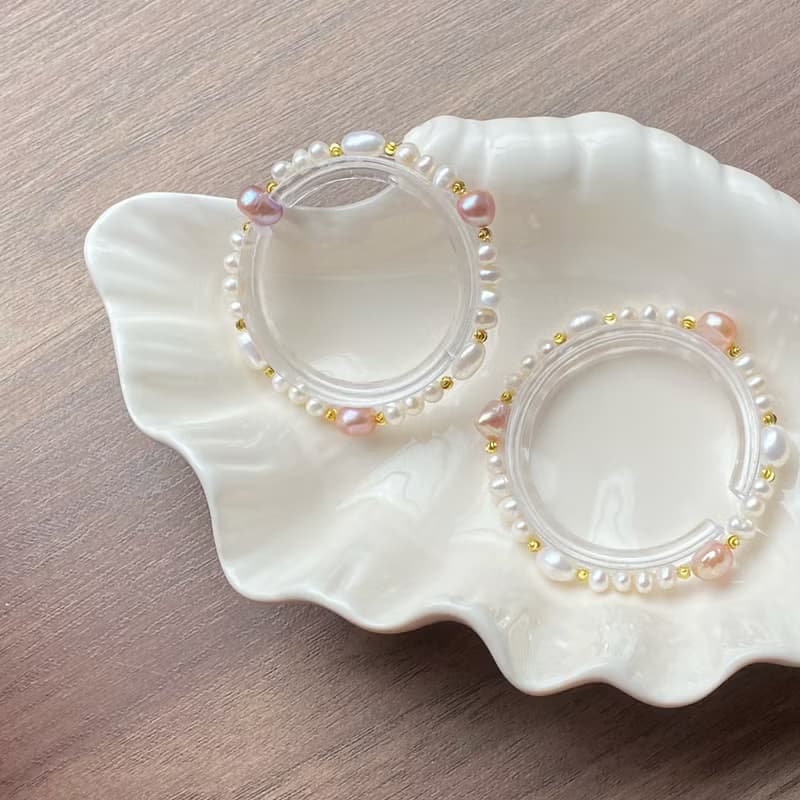 Amelia Jewelry丨飛花撻丨淡水珍珠手鍊丨天然巴洛克珍珠