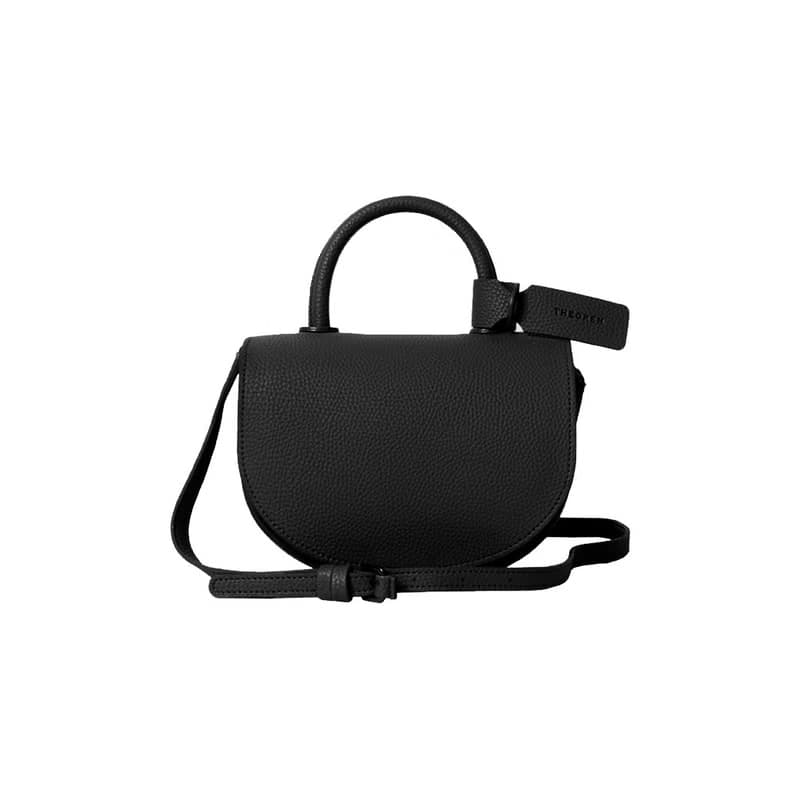 Semi circle cross body handbag or shoulder bag  黑色 - black