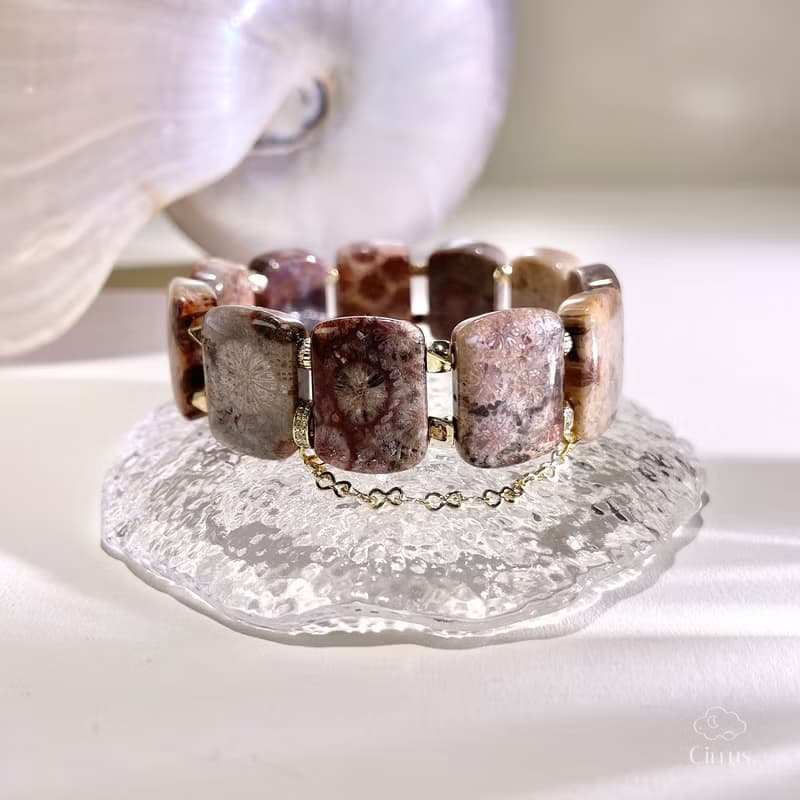 關於安靜的事 |珊瑚玉手排 手環 |一物一拍|手排手鍊|M16-6