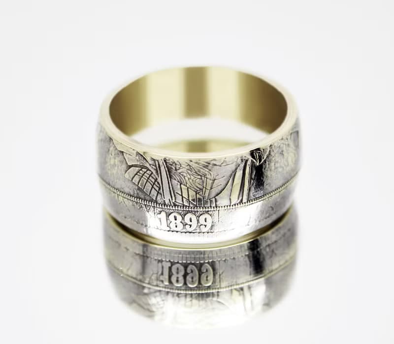 Coin Ring Anubis Egypt coin rings for men coin rings for women mens coin ring