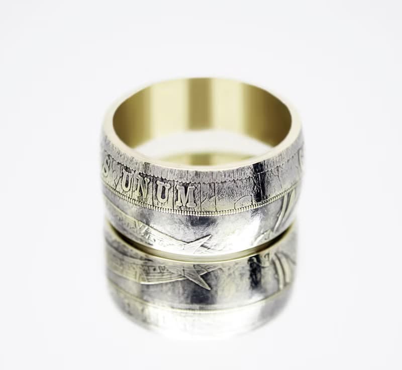 Coin Ring Anubis Egypt coin rings for men coin rings for women mens coin ring