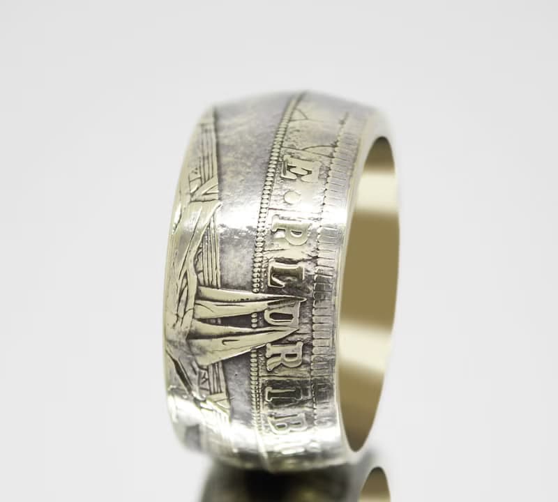 Coin Ring Anubis Egypt coin rings for men coin rings for women mens coin ring