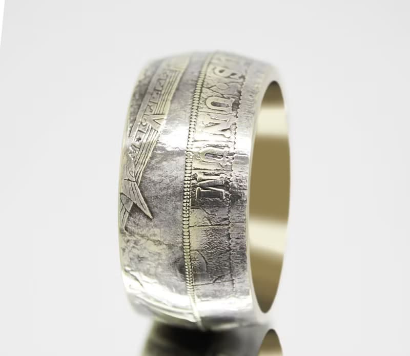 Coin Ring Anubis Egypt coin rings for men coin rings for women mens coin ring