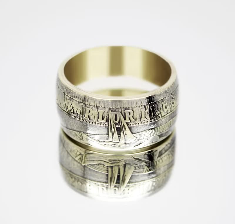 Coin Ring Anubis Egypt coin rings for men coin rings for women mens coin ring
