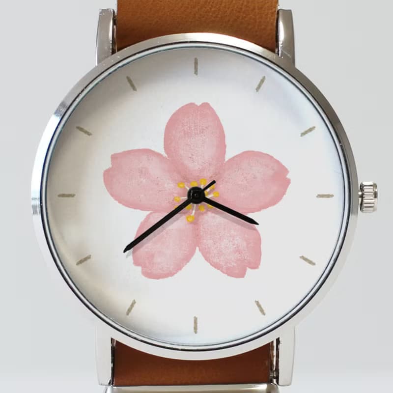 さくらの花の腕時計