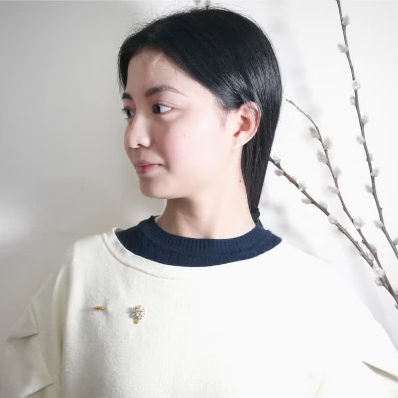 和風珍珠胸針 迷你錢幣 精緻優雅胸針 浪漫 蟬風 精美 情人節禮物