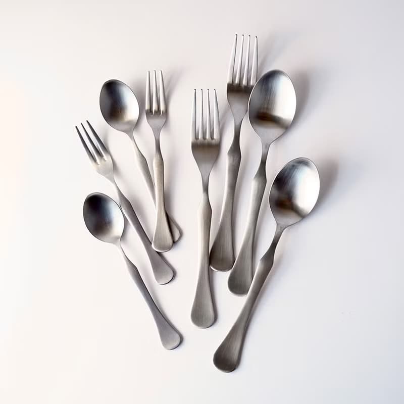 日本高桑金屬  日製波浪曲線不鏽鋼甜點匙-2入