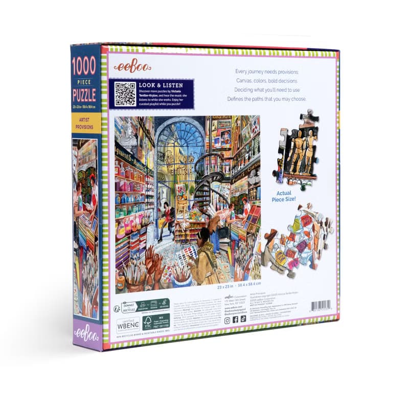 eeBoo 1000片拼圖 -   Artist Provisions 藝術用品店