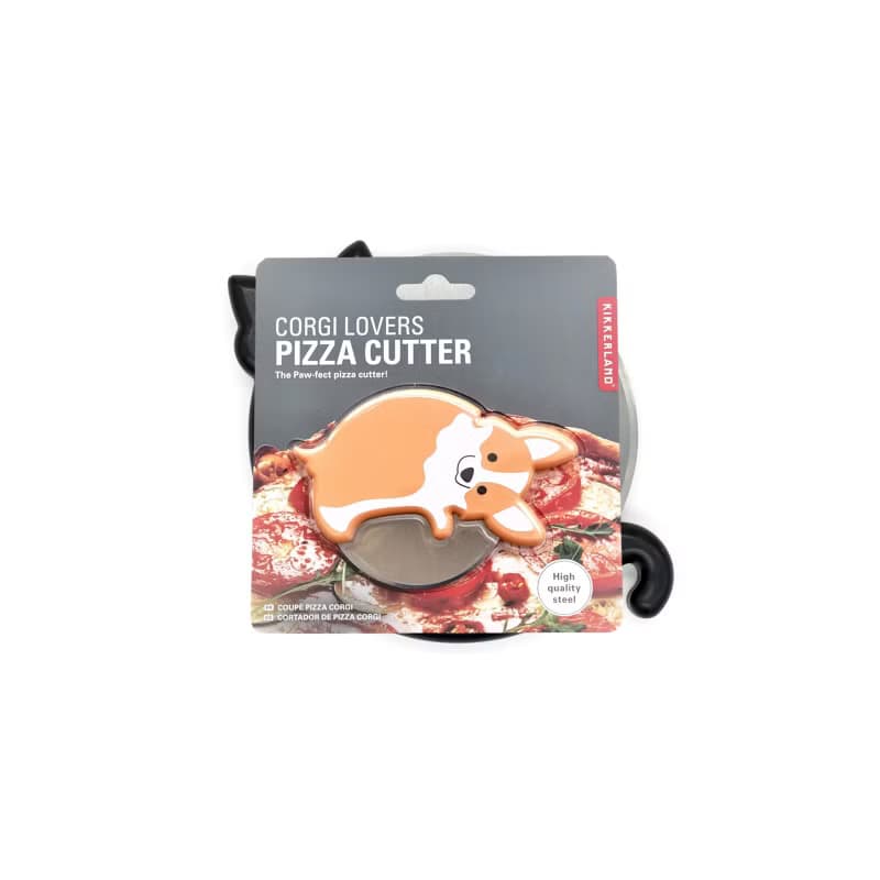 美國 kikkerland 小狗披薩刀滾刀切割披薩面餅面包專用刀烘培工具