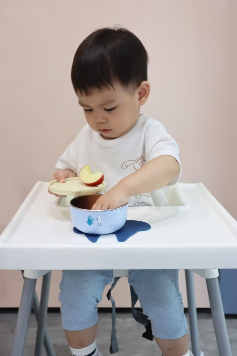 抗菌可微波甜甜圈點心碗四件組(不鏽鋼碗蓋)∣Moek X Jesper