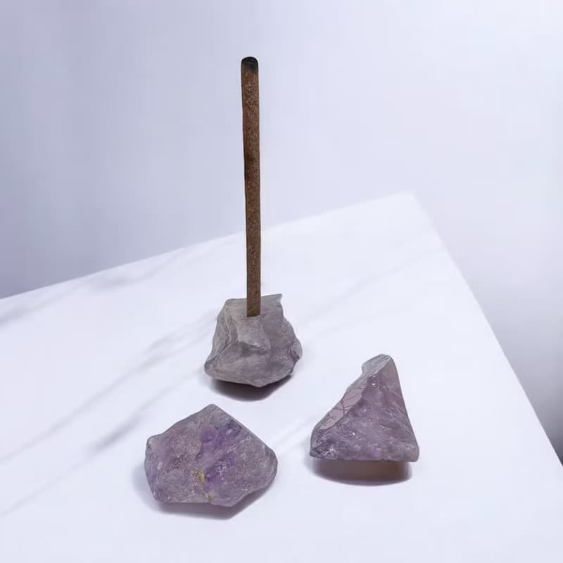 線香插 擴香石 兩用款 粗細線香皆適用 礦石 底座 原石 香插 薰香