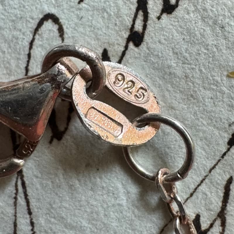 50472-迷人純銀鍍金項鍊 L40cm