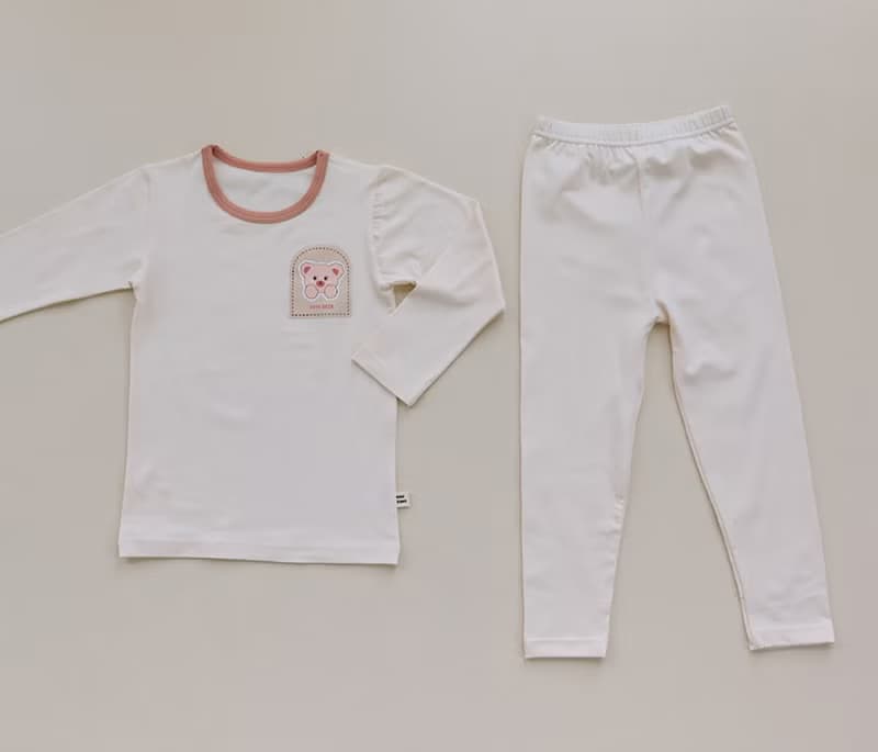 麥白熊雄鄰居-植纖衣長袖韓國童裝-K62709