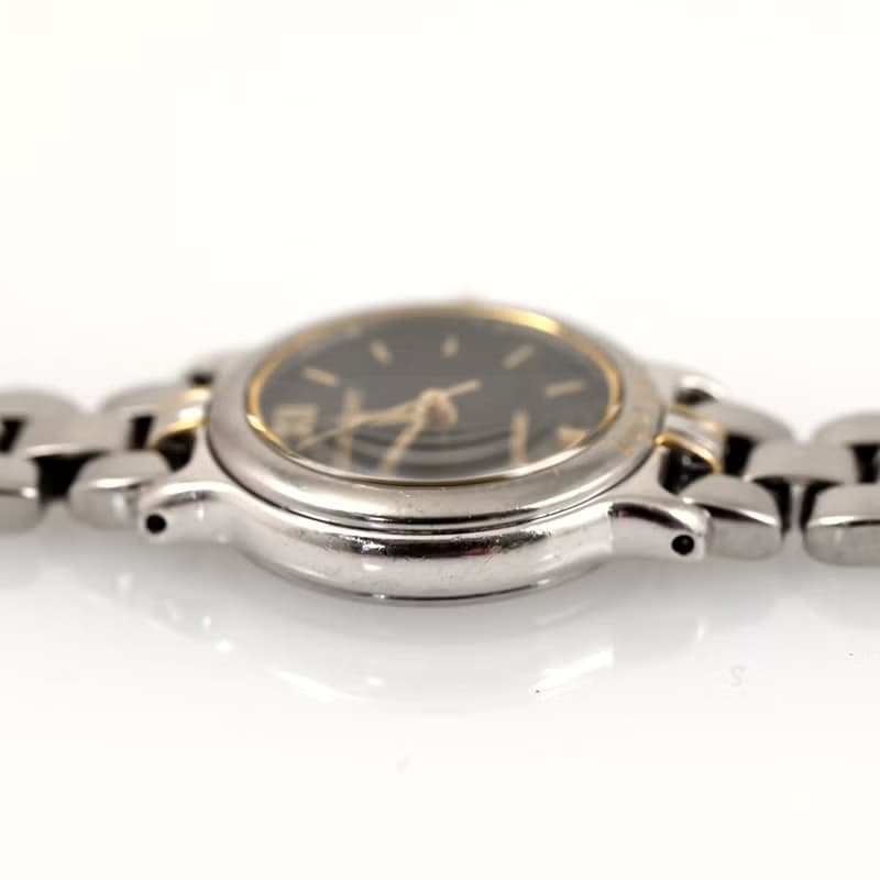 SEIKO LUCENT 女性用腕時計 クォーツ 1F21-0G90 22mm Black Dial ツートンブレスレット 手錶 古董錶 復古手錶