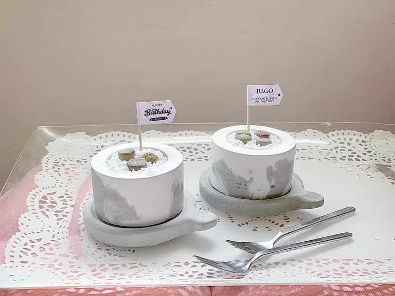 【新品9折.特殊多肉植物】石頭玉屁屁蛋糕(托盤需另購) @JU多肉