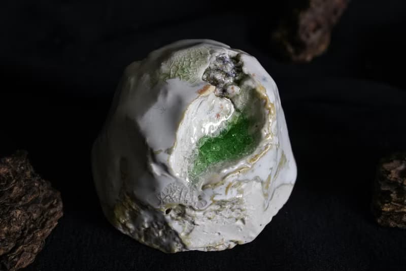 。複合材質 晶體迷你植盆聖木香座紙鎮