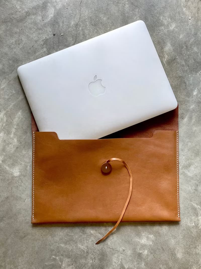 繞繩款電腦套 皮革材料包 好好縫 植鞣 DIY 手工 筆電 MACBOOK