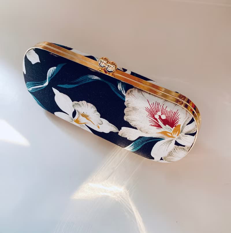 白蘭花眼鏡盒/筆盒/首飾盒