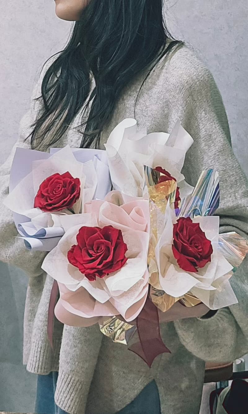 玫瑰花束 情人節 紅玫瑰