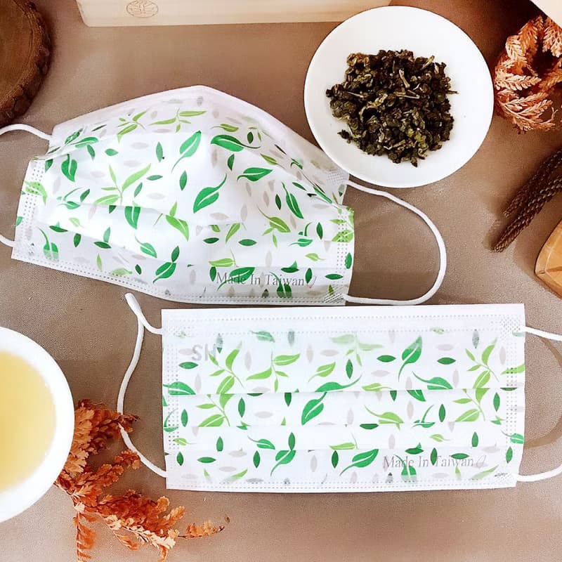 【無藏】清新茶葉/成人醫療口罩/5入裝/10入盒/50入盒裝/雙鋼印