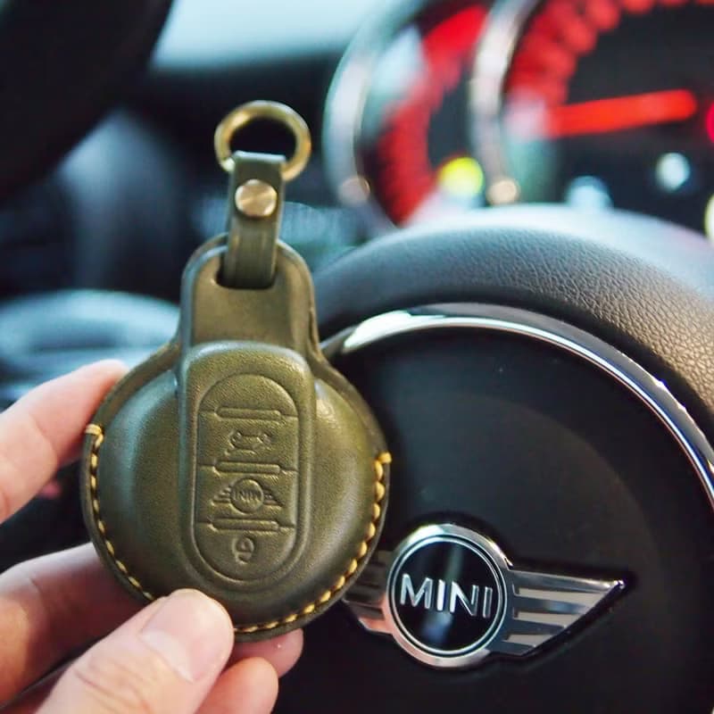Mini Cooper 皮革汽車鑰匙套 S F54 F55 F56 F57 F60 5D 日製皮革