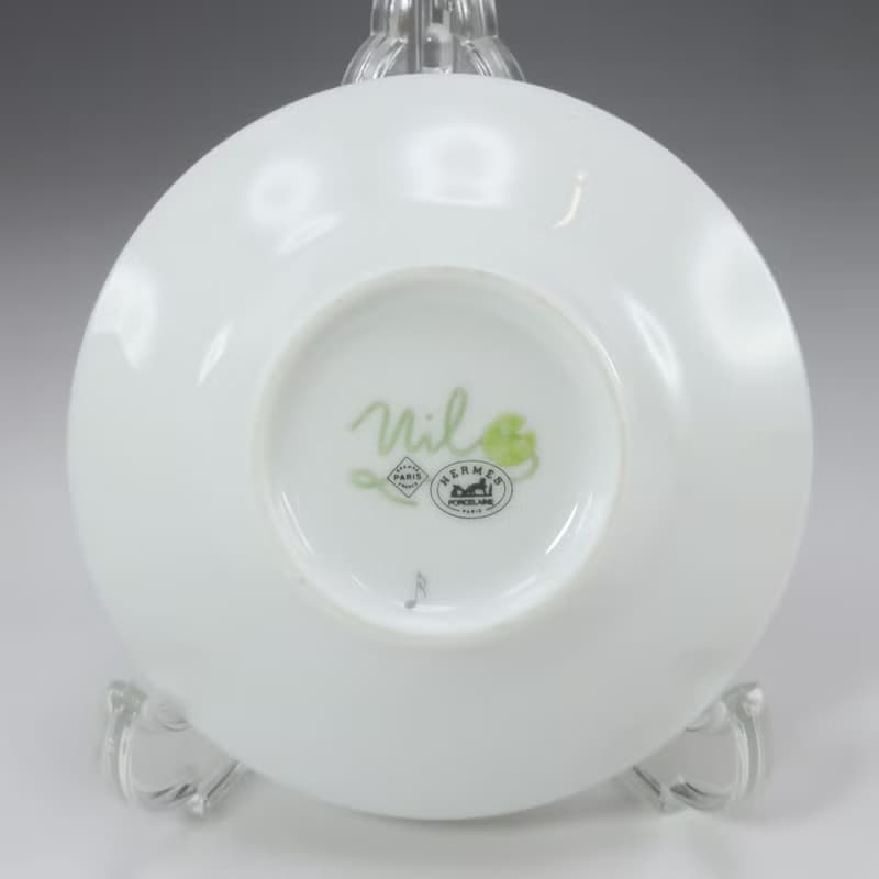 【日本直送】 HERMES ナイルの庭 ティーカップ&ソーサー 食器 ポーセリン Garden of the Nile Teacup Saucer【中古】