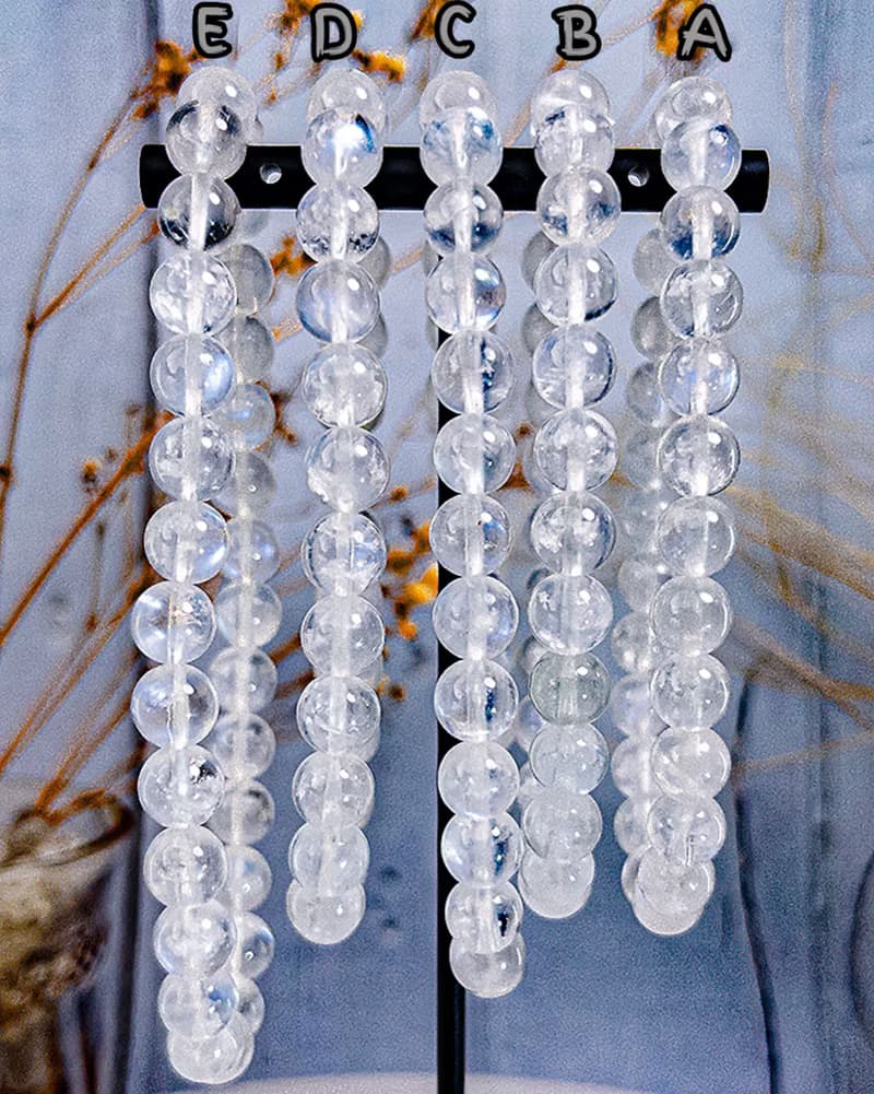 【3A/4A斯里蘭卡月光石】雪花晶體藍月光石 水晶手鍊手串|可挑款