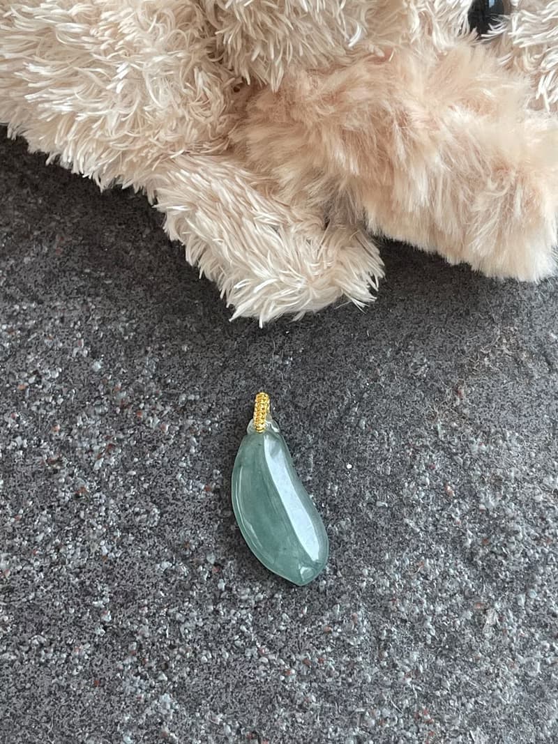 褔瓜翡翠吊墜項鍊 緬甸玉 無優化 天然A貨翡翠 冰綠翡翠
