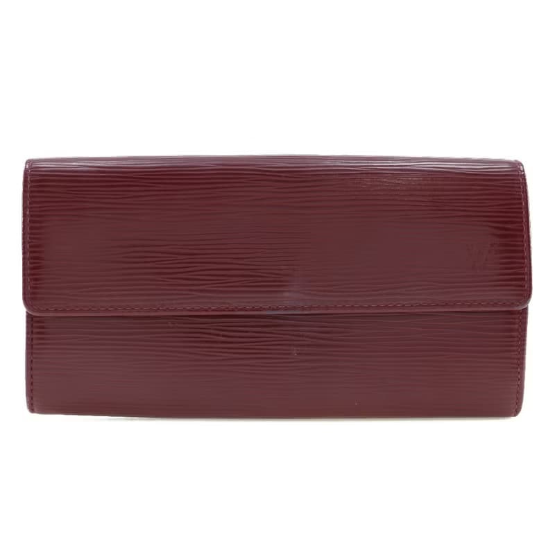 【日本直送】ルイ・ヴィトン LOUIS VUITTON ポルトフォイユ・サラ 長財布 M6374M エピレザー ルビー 赤 CA3180 レディース【中古】