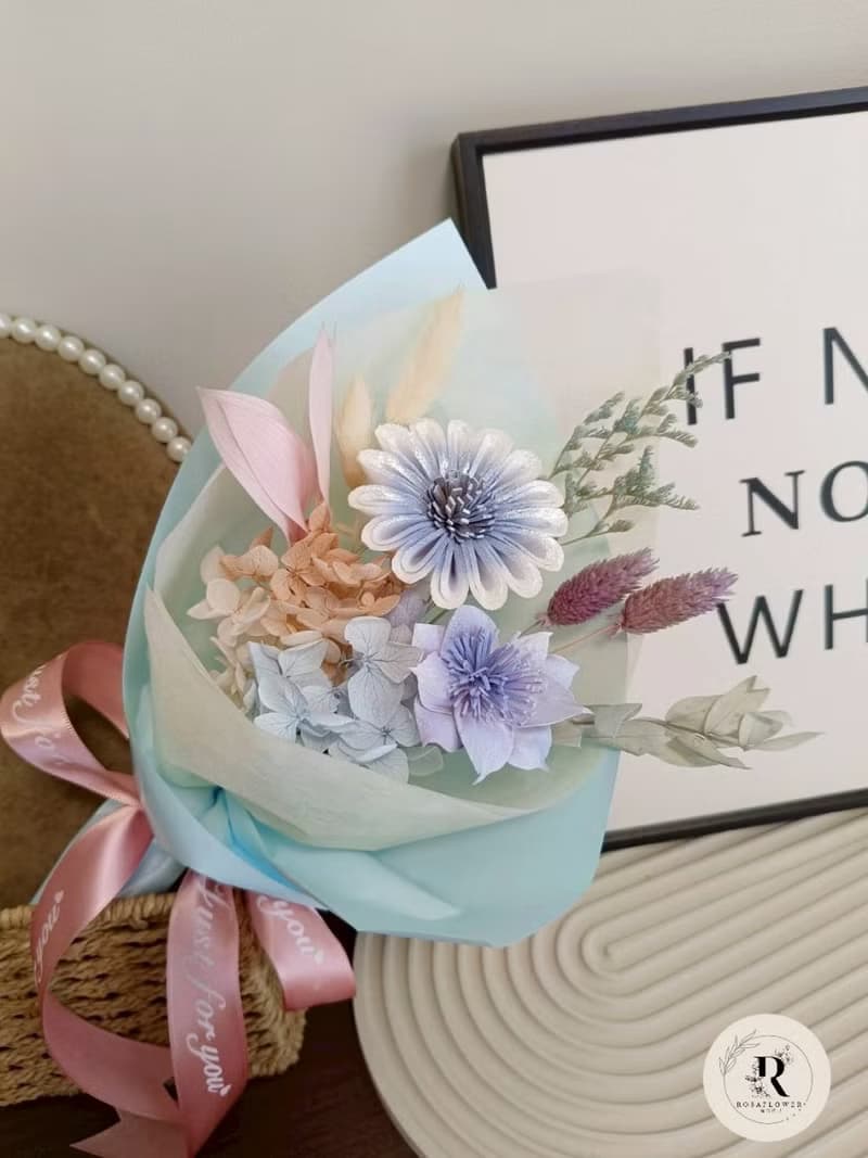 蘿莎花兒 Sola非洲菊搭配小水仙 無火擴香 小花束