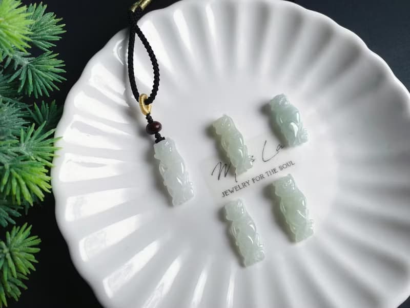 天然緬甸玉翡翠 孤品 猴 猴子 美猴王 項鍊 長壽 禮物 生日禮物