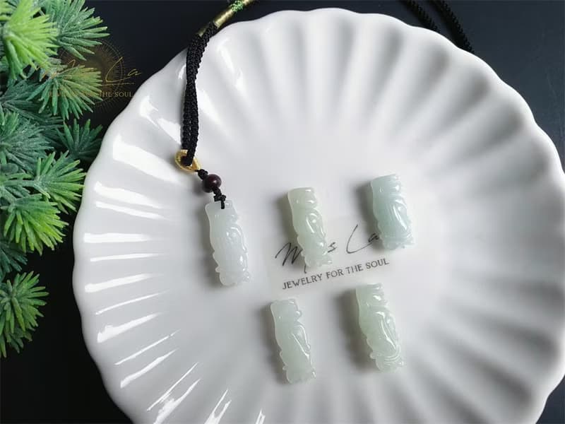 天然緬甸玉翡翠 孤品 猴 猴子 美猴王 項鍊 長壽 禮物 生日禮物