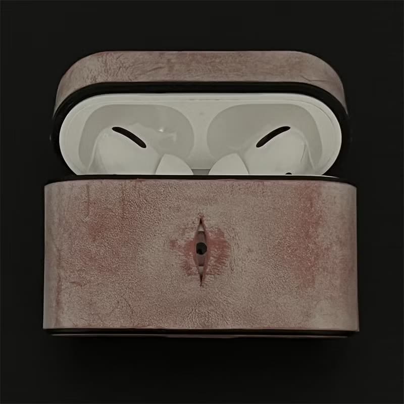 多顔色 AirPods 手作保護殼 Alleyes 眼珠設計 義大利皮革