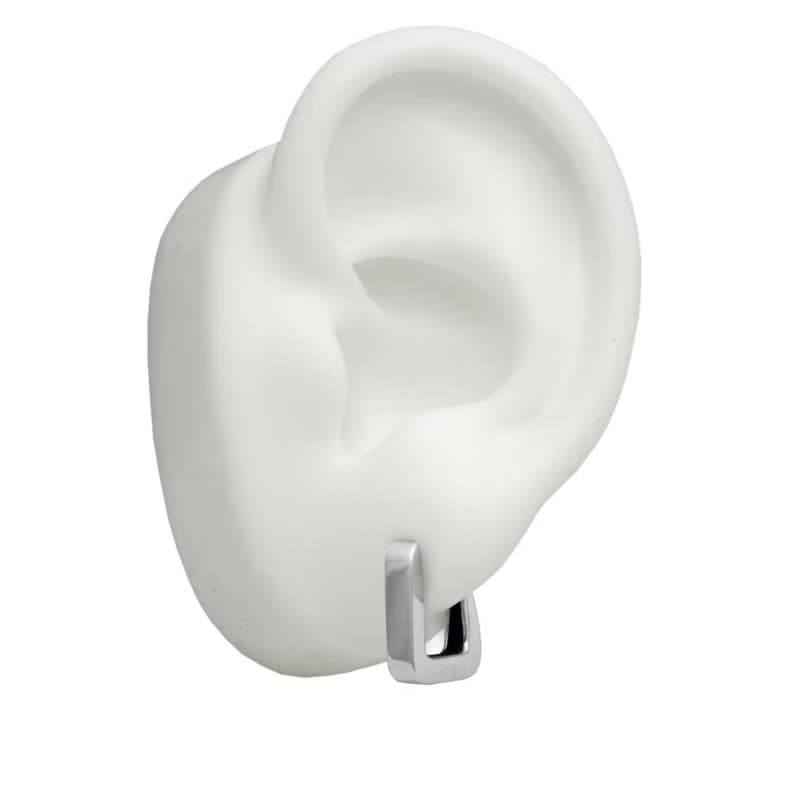 四角 メンズイヤリング/シルバー925 片耳用/シルバーアクセサリー/日本製/送料無料/男性へのプレゼント