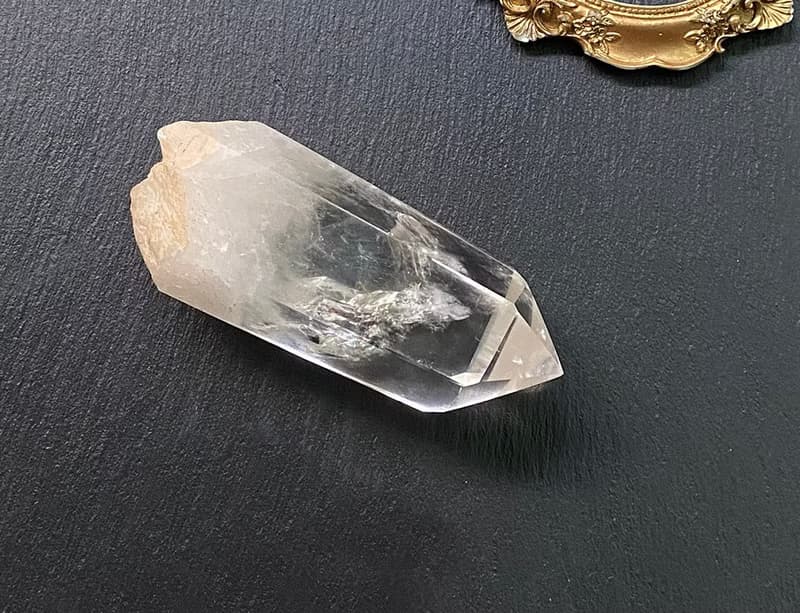 天使之翼 天然冰透彩紅胖胖藍針白水晶能量 水晶柱 開運//辟邪//