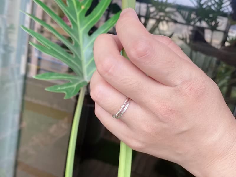 古典花紋細圈戒 | 925純銀 尾戒 疊戴戒指 情人禮物 聖誕禮物