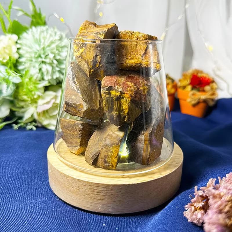 【MU工坊】虎眼石擴香石/水晶擴香燈/碎石/室內香薰/淨化小夜燈
