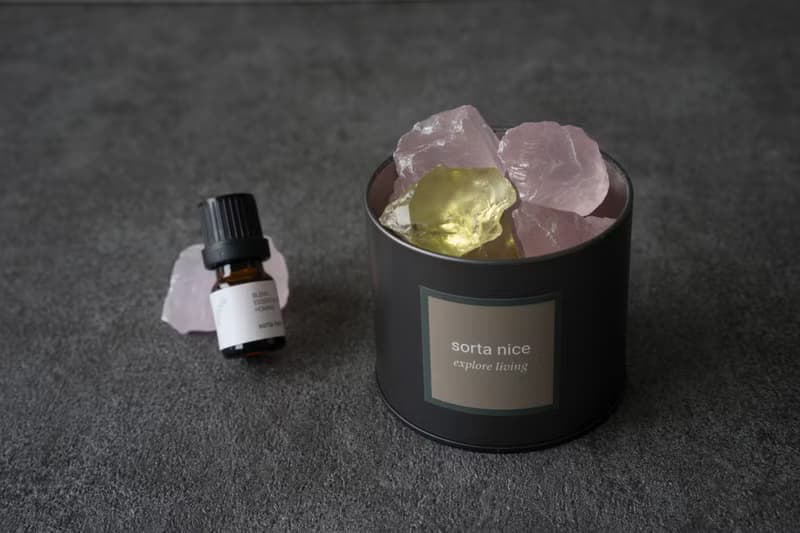 粉晶 黃水晶 擴香燈 礦石香氛燈系列