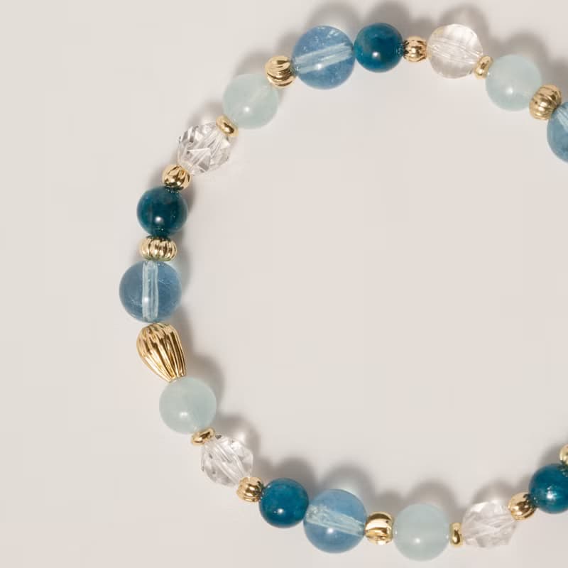 【公主風】午夜之履 | 海藍寶/藍磷灰 | 能量水晶/寶石/設計/飾品