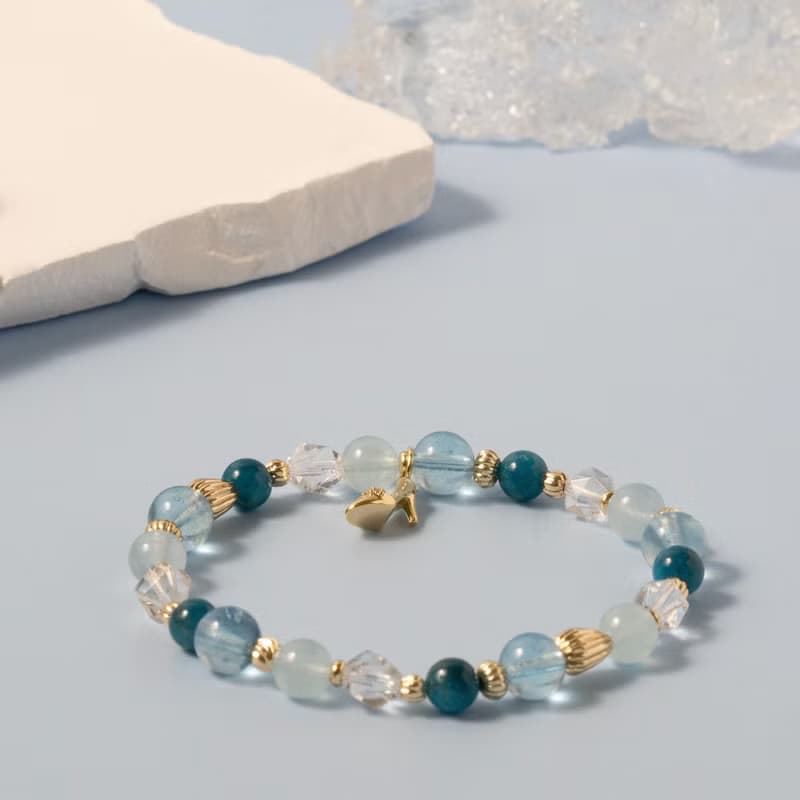 【公主風】午夜之履 | 海藍寶/藍磷灰 | 能量水晶/寶石/設計/飾品