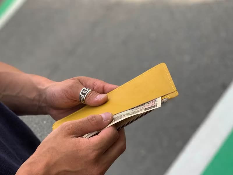 F-SLIM　さわやかレモンで金運UP　フルスリム財布　ポシェットにも入る　FSW-YYYY-Y