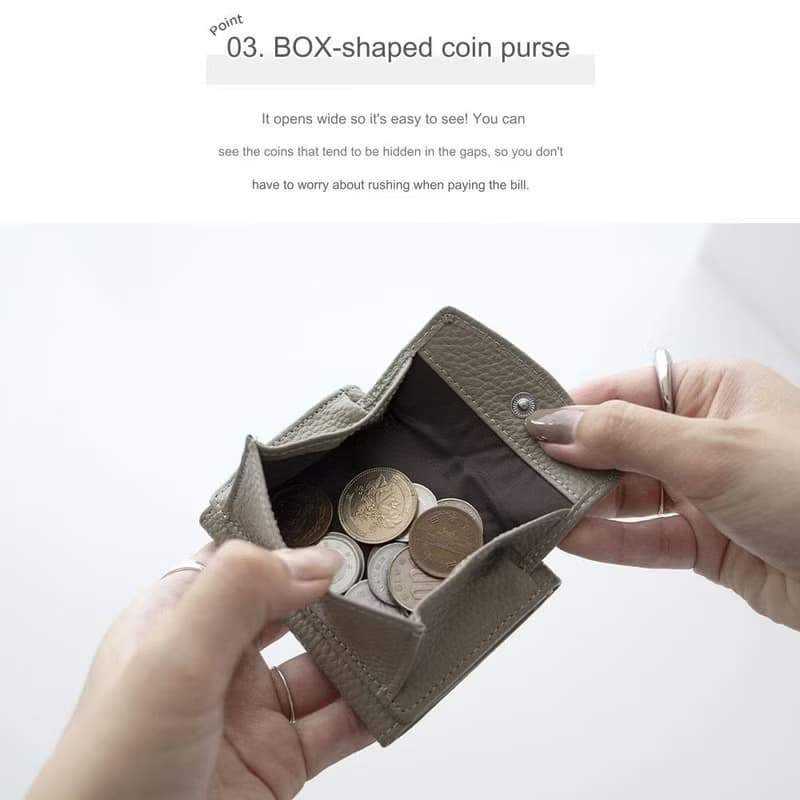 【 リング付き ミニウォレット 名入れ 】 本革 ミニ財布 三つ折り財布 コンパクト ニュアンスカラー 文字入れ 名入れ無料 HR23U