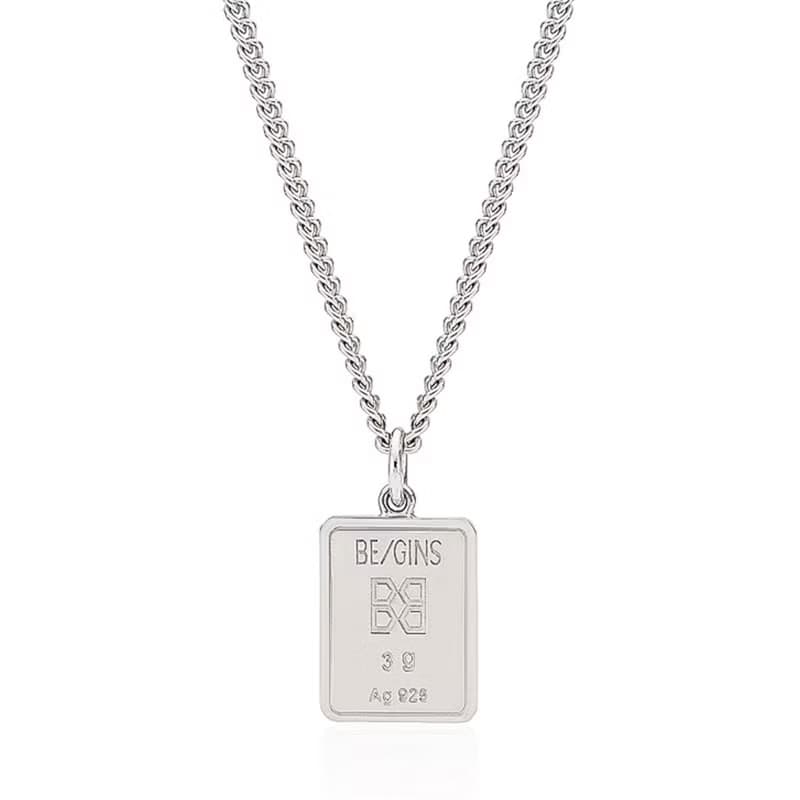 GRAM SILVER BAR NECKLACE