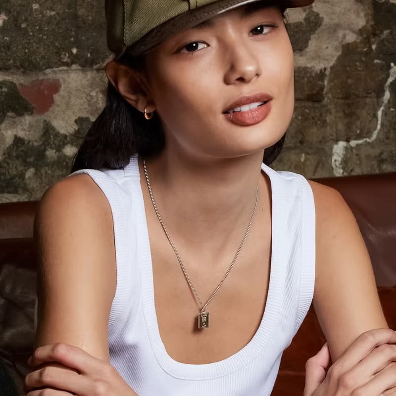 GRAM SILVER BAR NECKLACE