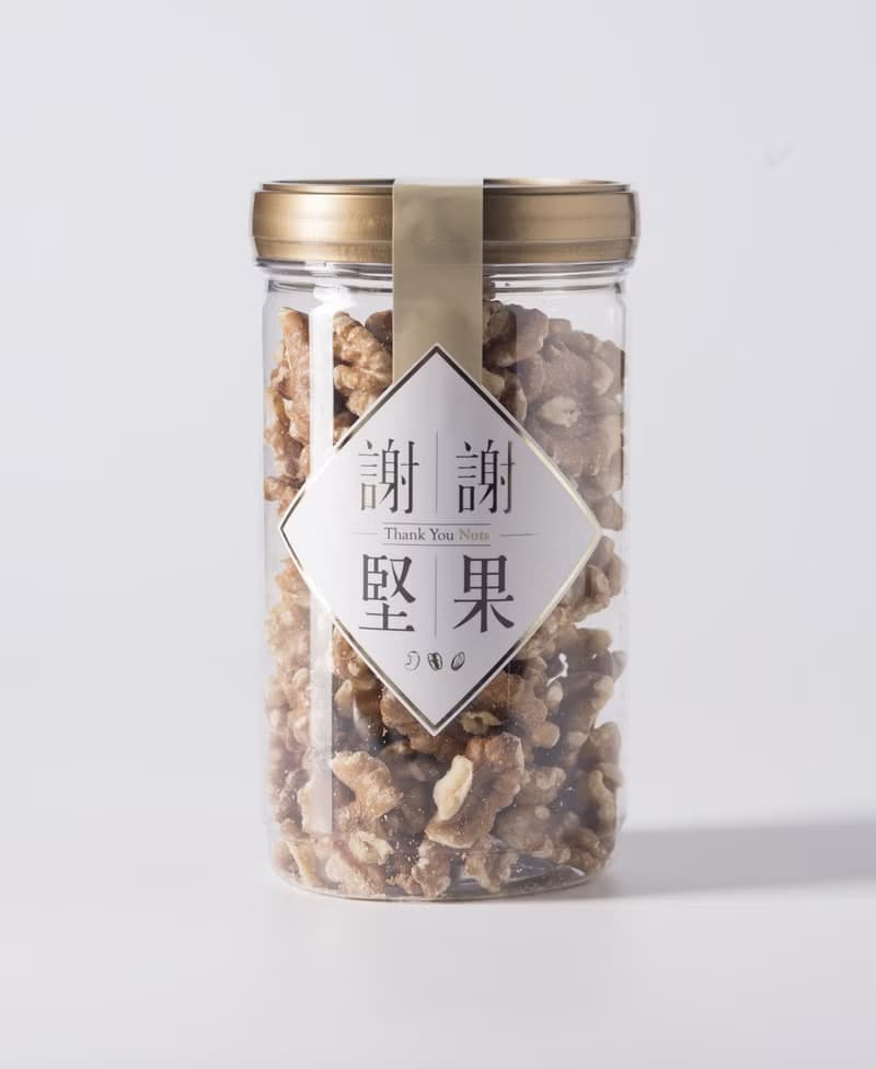 褚紅盒 謝謝滿溢禮盒 (2罐附提袋)(原味綜合五堅果,原味核桃)
