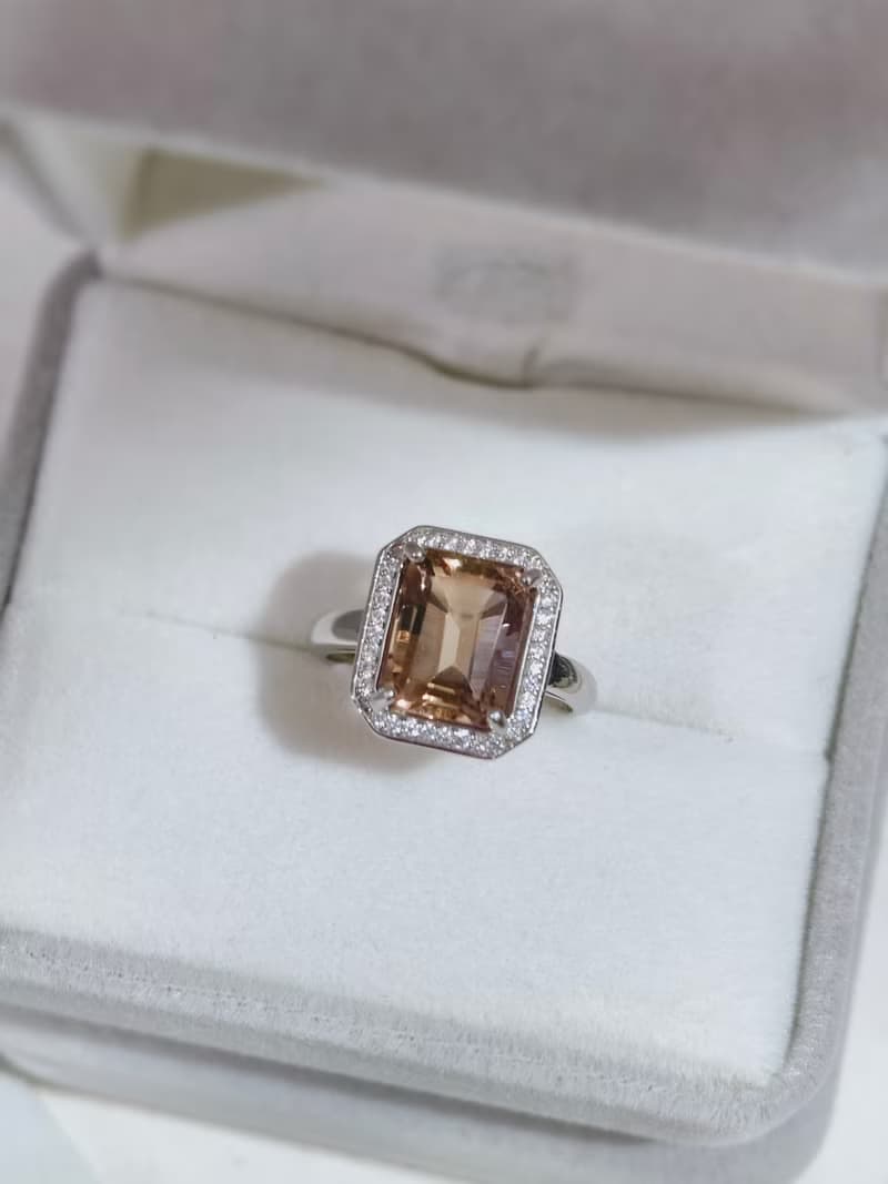 天然紫黃晶 紫黃晶寶石戒 純銀寶石戒 925銀鑲嵌 【聖誕飾品】