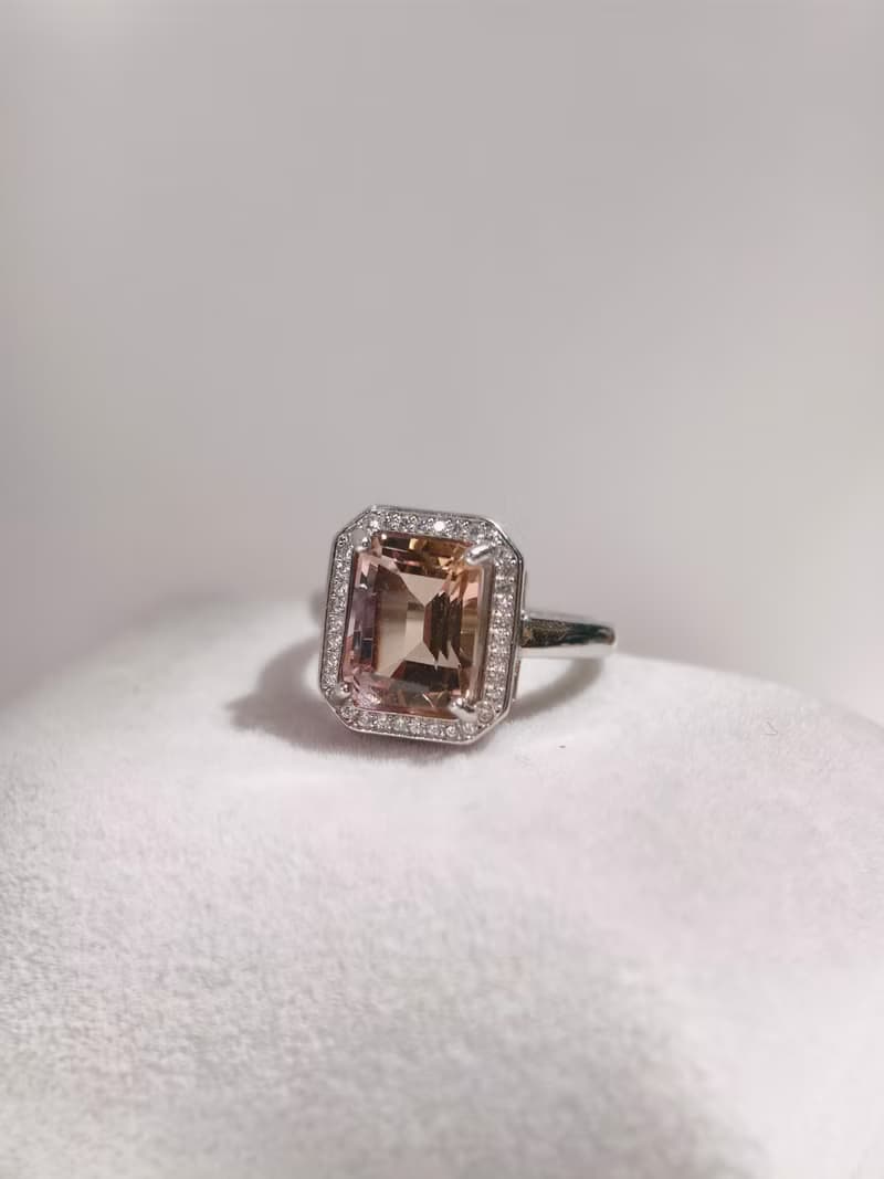 天然紫黃晶 紫黃晶寶石戒 純銀寶石戒 925銀鑲嵌 【聖誕飾品】