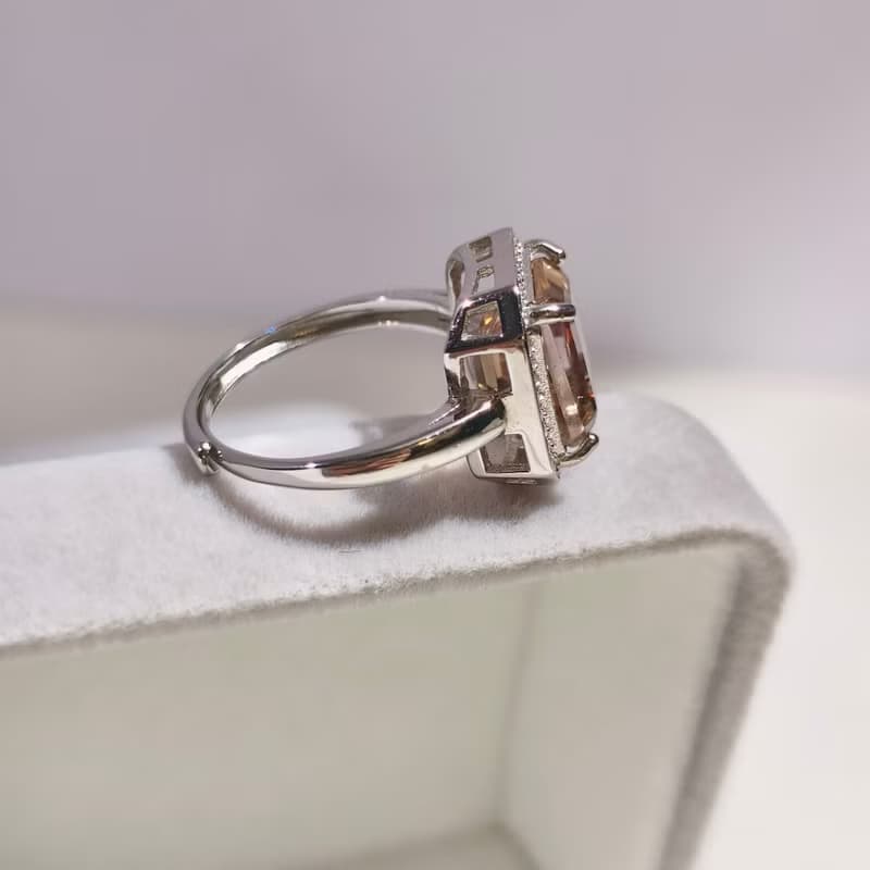 天然紫黃晶 紫黃晶寶石戒 純銀寶石戒 925銀鑲嵌 【聖誕飾品】